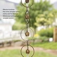 thumbnail image 4 of Rain Chain, Beautiful Sound Rain Chime Metal Exquisite Delicate Home Decor  For Drainage For Balconies, 4 of 8