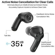 TOZO NC2 Noise Cancelling Earbuds Wireless, Bluetooth in-Ear Detection Headphones, 42H Play, ENC Mic Clear Calls, Stereo Bass, IPX6 Waterproof, Transparency Mode, Wireless Charging, One-Step Pairing