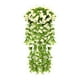 thumbnail image 1 of Ramo de rosas violetas simuladas - flores artificiales de 85 cm para decoración exterior, cestas colgantes de ratán, jardinería en vallas y balcones, decoración para todo tipo de clima, 1 of 6