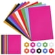 thumbnail image 2 of 60 hojas de cartulina con purpurina, papel cartulina con purpurina, papel cartulina de colores para decoración para manualidades y álbumes de recortes, 2 of 7