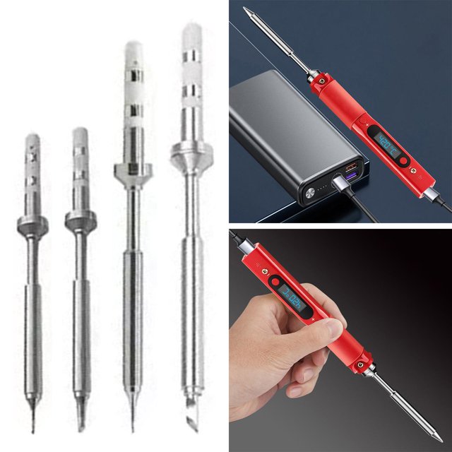 Mini interfaz USB portátil de soldador Pinecil para herramientas de soldadura electrónica de mantenimiento inteligente de temperatura 4 puntas de soldador Yotijar Soldador