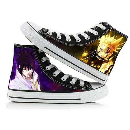 

New Naruto animation peripheral high top canvas shoes men and women lovers graffiti casual shoes