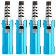 thumbnail image 1 of Encendedor Compacto Rellenable LighterProBlue 4 Pzas Azul/Plata Recargable Metal Gas Butano., 1 of 1