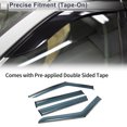 thumbnail image 2 of Unique Bargains Window Deflectors for Mitsubishi Outlander Sport RVR 2023-2024 Rain Guards Sun Visors Wind Vent Visors Window Vent Shades Side Window Vent Visor 1 Set, 2 of 8