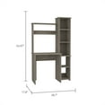 thumbnail image 4 of Cterwk Writintg Desk, 2 Superior Shelves, 5 Cubbies, Light Gray, 4 of 6