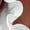 White, variant on iHengLiXing Spring Tops for Womens Dressy Casual Women's Casual Solid Color Ruffle Collar Long Sleeve Ruffle Shirt Blouse V-Neck Short Sleeve Shirt Tops White M