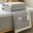 thumbnail image 6 of Clearance Cooling Blanket,Hwkond Machine Washable Lightweight Cotton Quilt - Ideal For AirConditioned Rooms All-Season Cool Comfort Easy Care 43.3x59.05in,Gray,110x150cm, 6 of 7