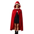 thumbnail image 3 of MuXiKeJi Clothes Velvet Hooded Cape Winter Cloak With For Halloween Cosplay Stage Performance, 3 of 6