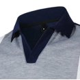 thumbnail image 7 of Ceisia Men's Polo Shirt | Slim Fit Short Sleeve Color Block Patchwork Stripe Polo | Breathable Wrinkle-resistant (Multiple Combinations) Gift, 7 of 7