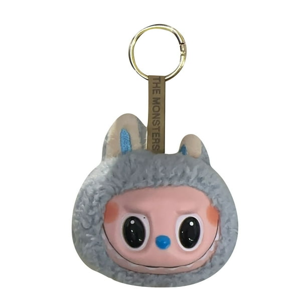 macarrón de Labubu de Pop Mart - Modelo oculto 1 pieza de juguete de peluche, keychain, cojín suave para decoración Regalo preferido para fiestas de cumpleaños de niños, Navidad y vacacione