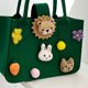 thumbnail image 1 of Bolsa de mano de fieltro Totes Kids Cute Cartoon Fabric Top-Handle Shopping Shoulder Bag JShteea Para Estrenar, 1 of 7