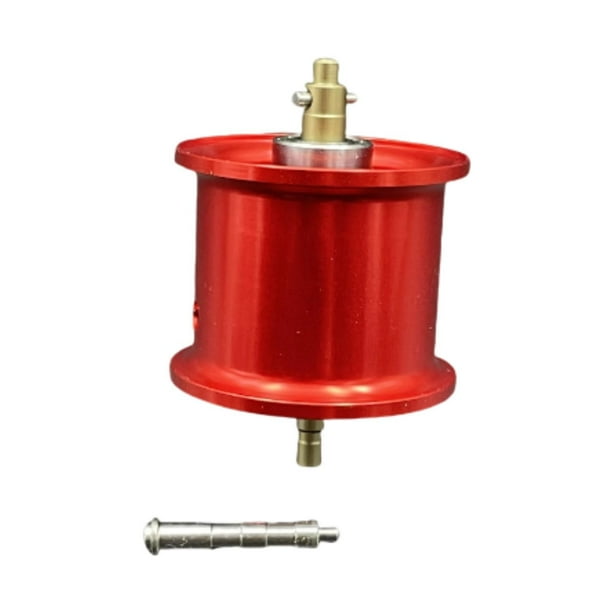 Carrete de pesca, carrete de línea, carrete de baitcasting, herramienta de carrete para hielo Rojo