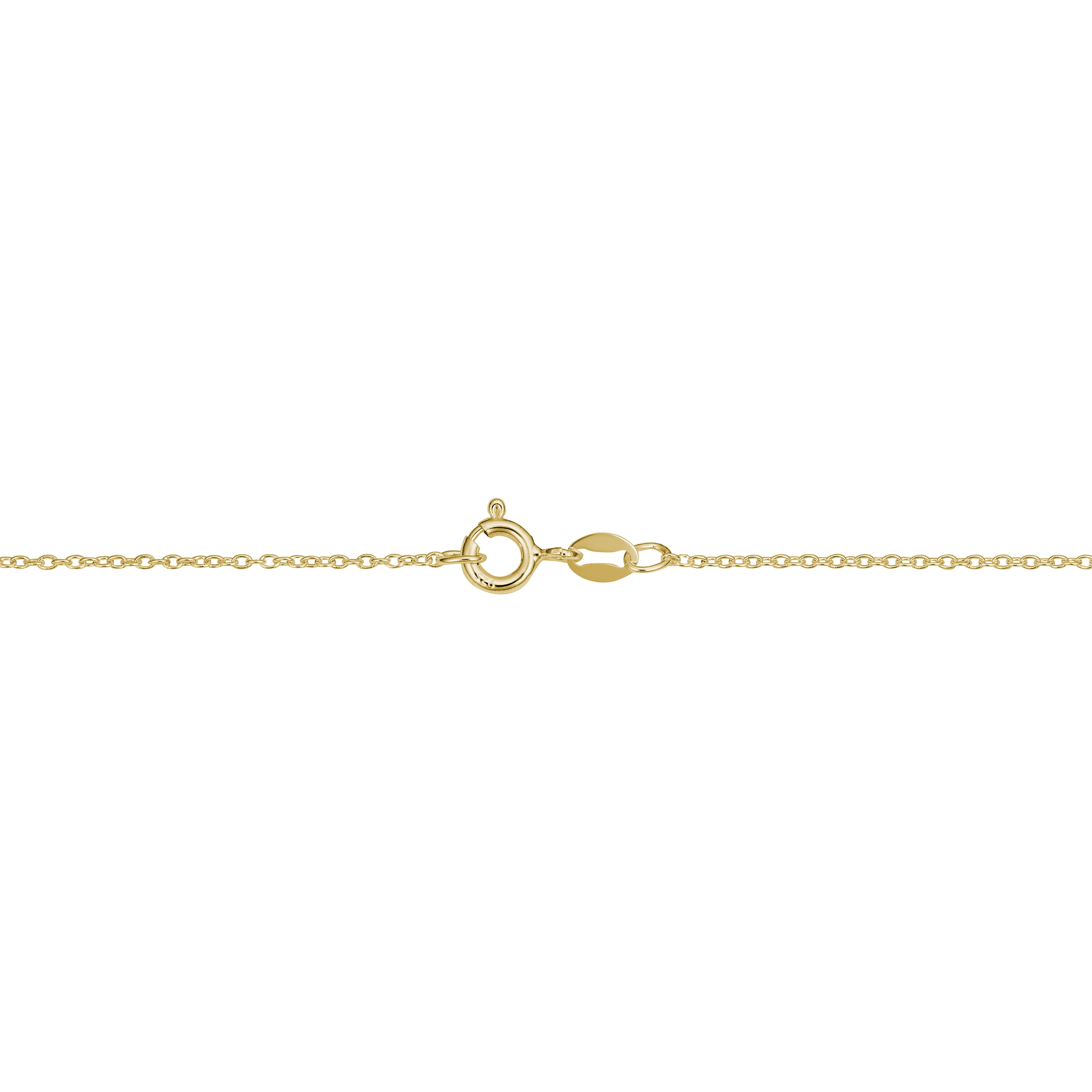 KoolJewelry Yellow Gold Over Sterling Silver Cable Chain Necklace (1.2 mm, 40 inch)