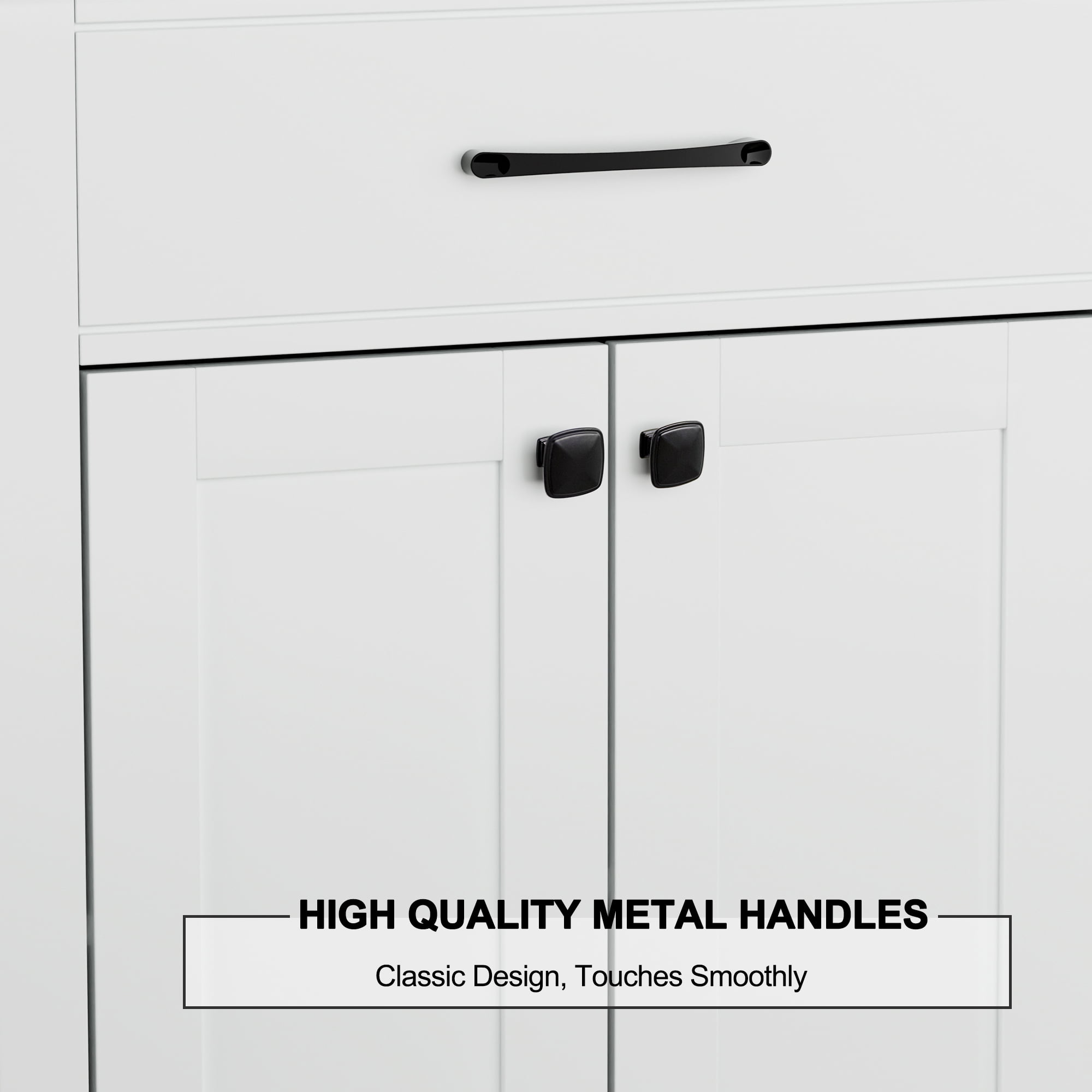 eclife 30 in Bathroom Vanity with Integrated Sink Top, White