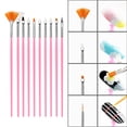 thumbnail image 4 of Soidarity 15 unids/set de pinceles para uñas, mango de plástico, esmalte de Gel, pintura, dibujo, pinceles de uñas de para arte de uñas, Juegos de manicura Rosado 15 piezas Soidarity CE1769-02, 4 of 6
