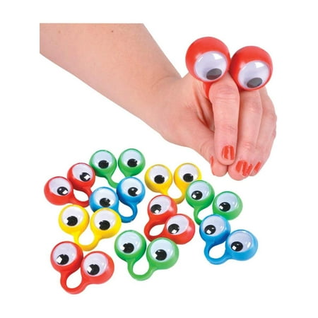 Eye Puppets - RI Novelty Oobi Eye Finger Puppets (Receive 12 Per Order), Finger Eye Puppets By Rhode Island Novelty