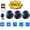 3-pcs WiFi Camera, variant on 1-6pcs 1080P WiFi security camera, wide-angle remote view with built-in 180mAh battery. Optional 32/64GB memory cards available.