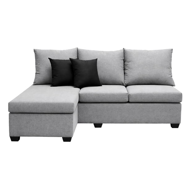 Sala Esquinera El Bazar Store Bergen Gris plata 180x140 cm Lado derecho e Izquierdo Lino nacional