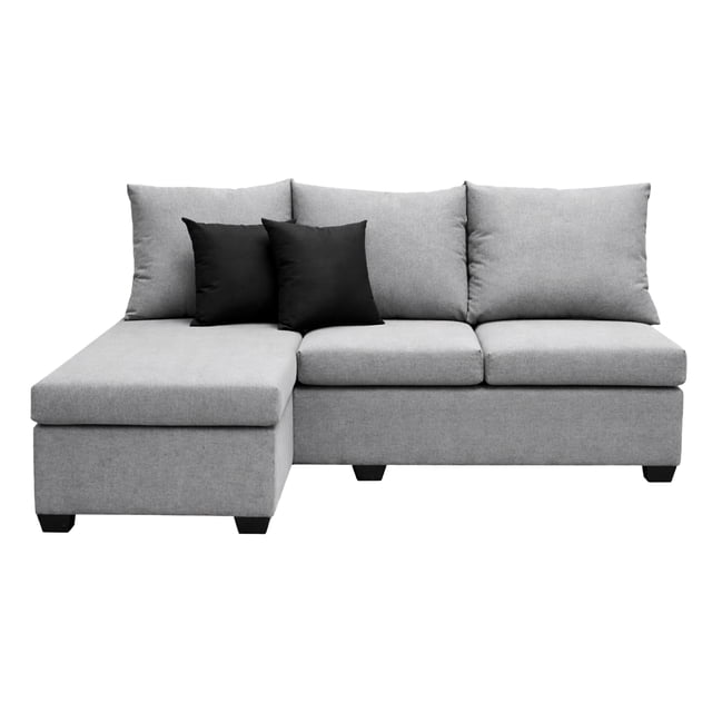 Sala Esquinera El Bazar Store Bergen Gris plata 180x140 cm Lado derecho e Izquierdo Lino nacional