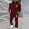 thumbnail image 4 of CONZONE Mens 2 Piece Sweatsuits Casual Men's Jogging Tracksuit Set Graphic Y2K Print Pullover Hoodie Pants Sweat Suit for Men Cozy Fall Winter Athletic Track Suit Outfits, 4 of 8