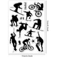 thumbnail image 6 of Snow Sports Transparent Clear Stamps Skateboard Mountain Bike Embossing Stamp Sheets Silicone Clear Stamps Seal for DIY Scrapbooking and Card Making Paper Craft Decor, 6 of 7