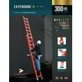 thumbnail image 2 of Louisville Ladder 28-Foot Fiberglass Extension Ladder, 300-Pound Load Capacity, Type IA, FE3228, 2 of 9