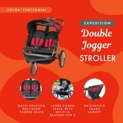Baby Trend Expedition Double Jogging Stroller, Centennial Red, Multi-Position Reclining Seats