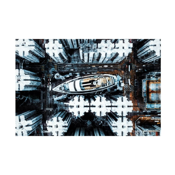 Canvas Wall Art - Carmine Chiriaco 'Among Hk Buildings' Wall Art for Living Room, Bedroom, or Office D?cor by Trademark Fine Art - 19 x 12 Inches