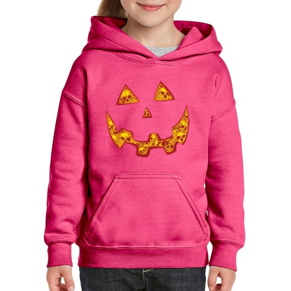 NIB - Big Girls Hoodies and Sweatshirts - Halloween Costume Pumpkin Face