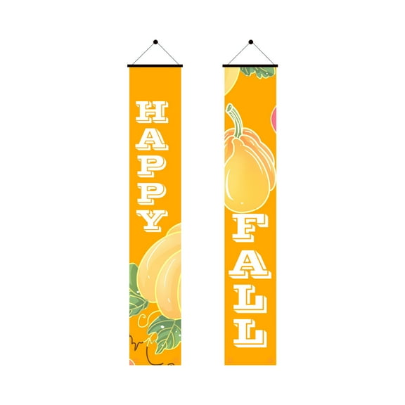 Moocorvic Autumn Hanging Banner Porch Decoration Thanksgiving Party Decoration