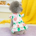 thumbnail image 3 of Adorable Pet Dress - Round Neck - Ruffle Hem - Cartoon Pattern - Summer Pet Dog Puppy Clothes, 3 of 8