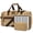 Khaki, variant on Mens Duffle Bag for Travel 60L Expandable Canvas Weekender Overnight Travel Duffel Bag with Shoe Compartment Carry-On for Airplanes Dark Gray