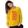 thumbnail image 5 of Boat Hair Don't Care Ocean Vibes Cute Women Crewneck Sweatshirt Brisco Brands L, 5 of 6