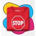 thumbnail image 3 of Shop4Ever Stop Sign Traffic Stop Cotton Toddler's Cotton T-Shirt 5T/6T Red, 3 of 6