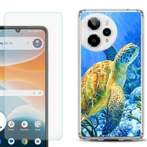 Phone Case for Cricket Icon Pro 2026, with Screen Protector, by OneToughShield - Sea Turtle
