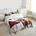 thumbnail image 3 of Homewish Highland Bull Bedding Comforter Set 2pcs for Female Men,Vintage Cabin Cottage Twin Comforter Sets Microfiber,Farmhouse Animal Breathable Bedding Set,Luxury Bedroom Decor,Reversible, 3 of 8
