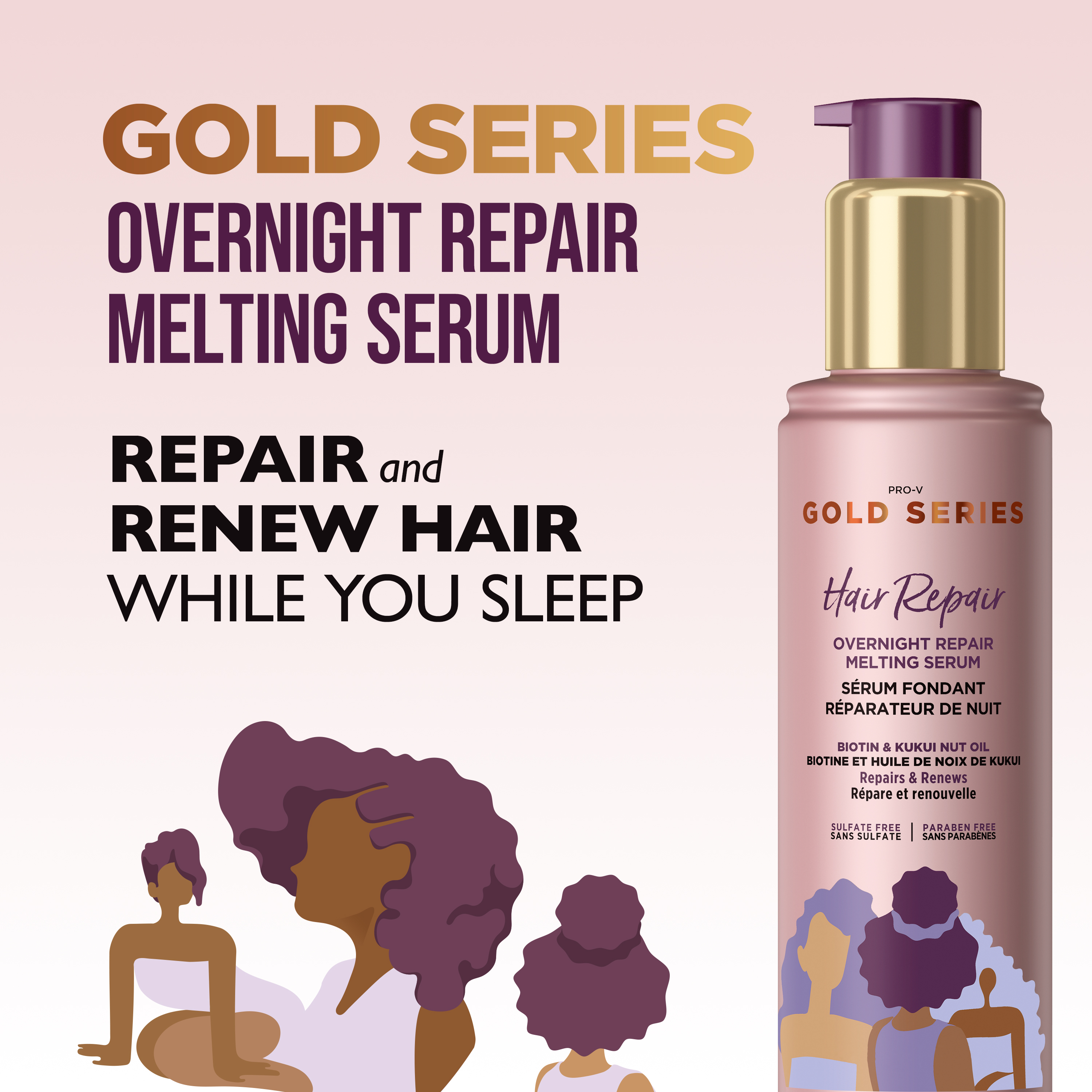 Pantene Pro-V Gold Series Moisturizing Repairing Hair Serum with Biotin, 3.2 fl oz - image 5 of 8