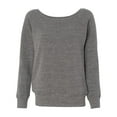 thumbnail image 1 of Bella Canvas Sponge Fleece Wide Neck Sweatshirt 7501, S, Grey Triblend, 1 of 2