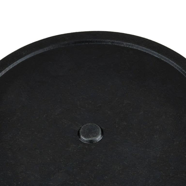 Vibrant Life Large Rubber Dog Bowl, Black, 3 Quart Capacity for