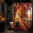 thumbnail image 4 of Halloween Shower Curtain Vintage Fall 70.9x59.1in Polyester Waterproof & Quick Dry for Bathroom Bathtub Home Apartment by MPOISVA, 4 of 6