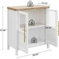 thumbnail image 3 of Sideboard Buffet Cabinet with 4 Glass Doors 55" Large Buffet Cabinet , Modern Storage Cabinet Table, 3 of 8