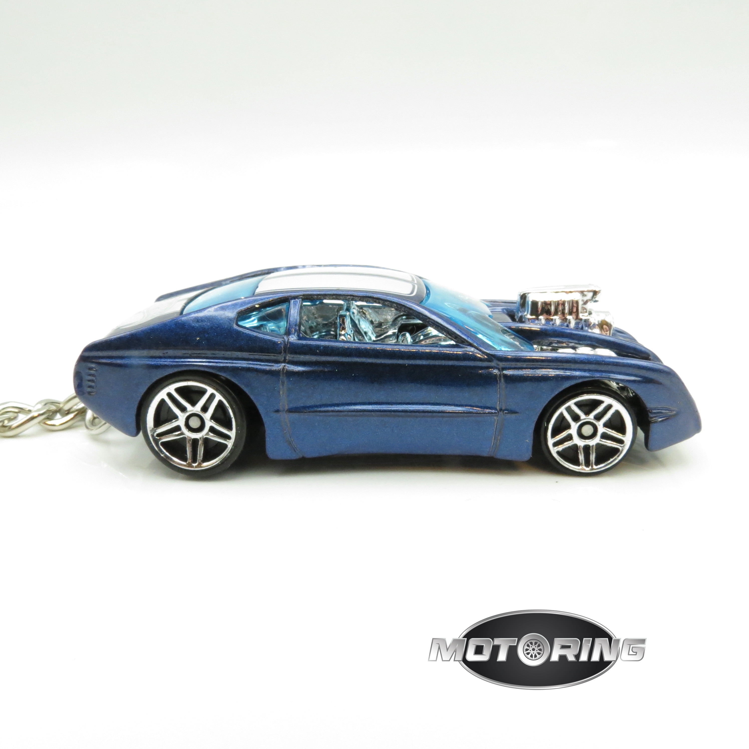 Keychain 1970s Chevy Chevelle Blue Car Rare Novelty 1:64 Diecast Key Ring