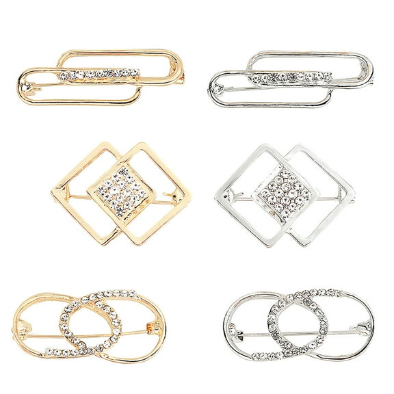 TAILTOSS 6Pcs Mini Pin Safety Clasp for Sweater and Cardigan Clips