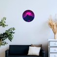 thumbnail image 4 of Silent Wall Clock 30cm/11.8in Round Wall Clock Neon River Velly Cyber Hanging Clock for Home Living Room Bedroom Kitchen Non Ticking Battery Operated Living Room Mute Clock, 4 of 5
