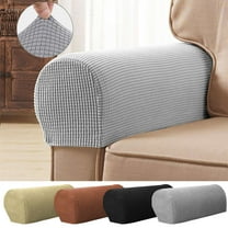 Gustave Stretch Pixel 2 Piece Armrest Furniture Cover Slipcover (Gray)