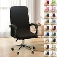 thumbnail image 2 of PEIBang Office Chair Cover,Detachable and Washable Elastic Chair Cover,Desk Chairs Slipcovers Office Cushion Backrest for Rotating, 2 of 9