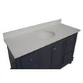 thumbnail image 6 of KBC Bella 60" Solid Wood Single Bathroom Vanity w/ Quartz Stone in Marine Gray, 6 of 8