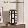 thumbnail image 3 of Portavasos K, Carrusel de vasos K, Porta Cápsulas de Café, Porta Cápsulas de Café, Portas Cápsulas de Cafés Carrusel Organizador Compatible con 40 Cápsul (negro), 3 of 7
