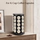 thumbnail image 3 of Portavasos K, Carrusel de vasos K, Porta Cápsulas de Café, Porta Cápsulas de Café, Portas Cápsulas de Cafés Carrusel Organizador Compatible con 40 Cápsul (negro), 3 of 7