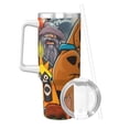 thumbnail image 2 of Lsque Scooby-Doo Pattern 40 OZ Ice Bully Cup with Handle and Straw, Double Wall Stainless Steel Tumbler Travel Coffee Cup with Lid for Christmas Present, 2 of 8